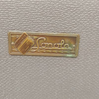 Vintage Sonola Accordion Case - 20 X 17.5 X 9 with Locking Latches & Key image 2