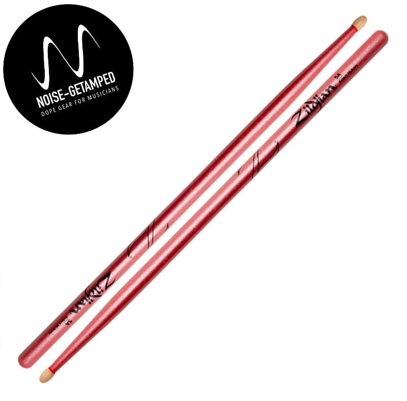 Zildjian Z5ACP Chroma Series 5A Wood Tip Drum Sticks 2022-UP Metallic Pink image 1