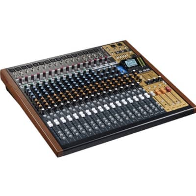 TASCAM Model 24 Multi-Track Live Recording Console with USB Audio Interface and Analog Mixer image 1