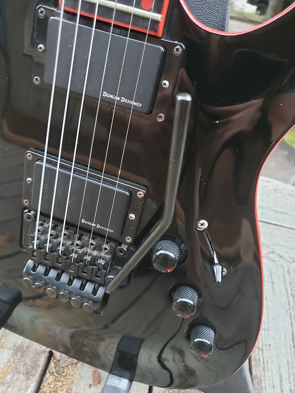 2008 Schecter C-1 She-Devil Floyd Rose LIMITED EDITION Black