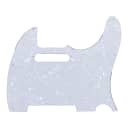 White Replacement 3 Ply Tele Style Pickguard for Standard Tele Electric Guitar