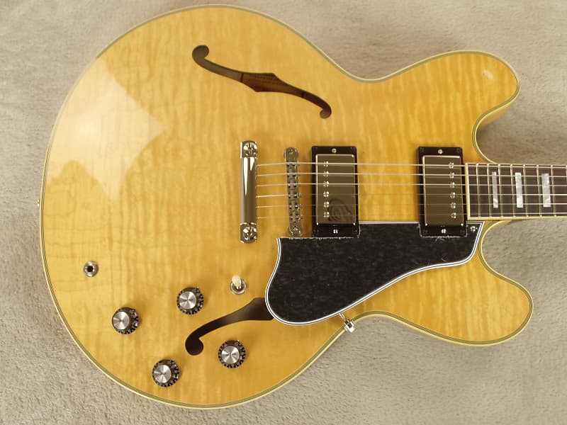 Gibson ES-355 AAA Figured Electric Guitar Vintage Natural w/Grade A Dark RW  FB 2019 ~ Unplayed!