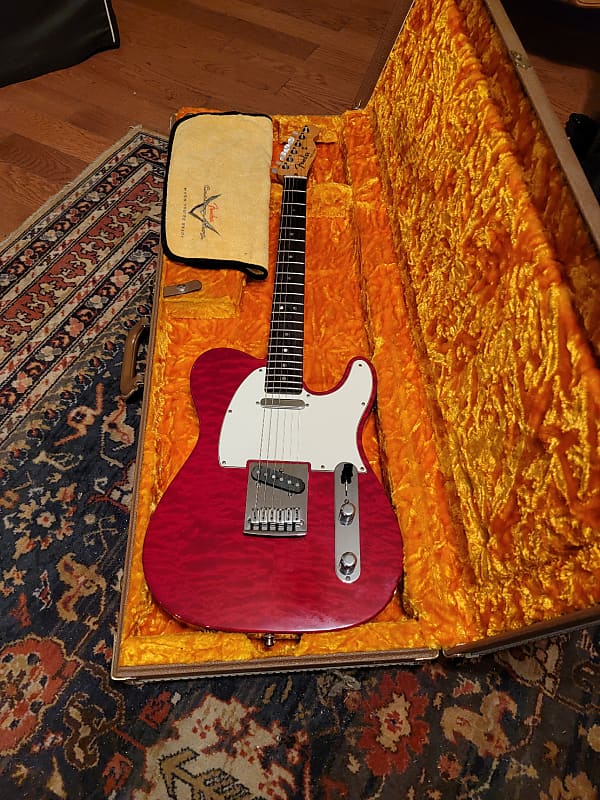 Fender Custom Shop 2012 Custom DLX Telecaster- Candy Red- ASH body - FLAMED Neck image 1