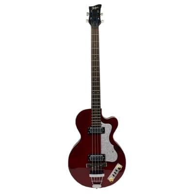 Hofner Club Pro Edition Bass Guitar - Metallic Red - Used image 2