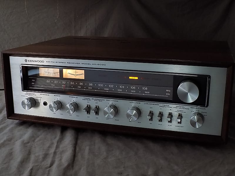 Kenwood KR-6030 Stereo Receiver 1978 80watts/ch Pro Serviced