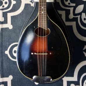 1930s Harmony/Valencia vintage archtop mandolin w/ Case - Sounds and plays great. image 1