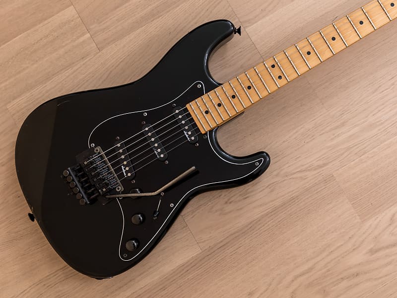 1987 Charvel by Jackson Model 1A SSS Electric Guitar Black w/ TRS