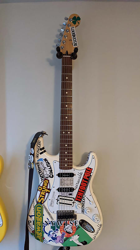 Fender Tom DeLonge Sticker Strat Replica - 2014 Standard HSS | Reverb