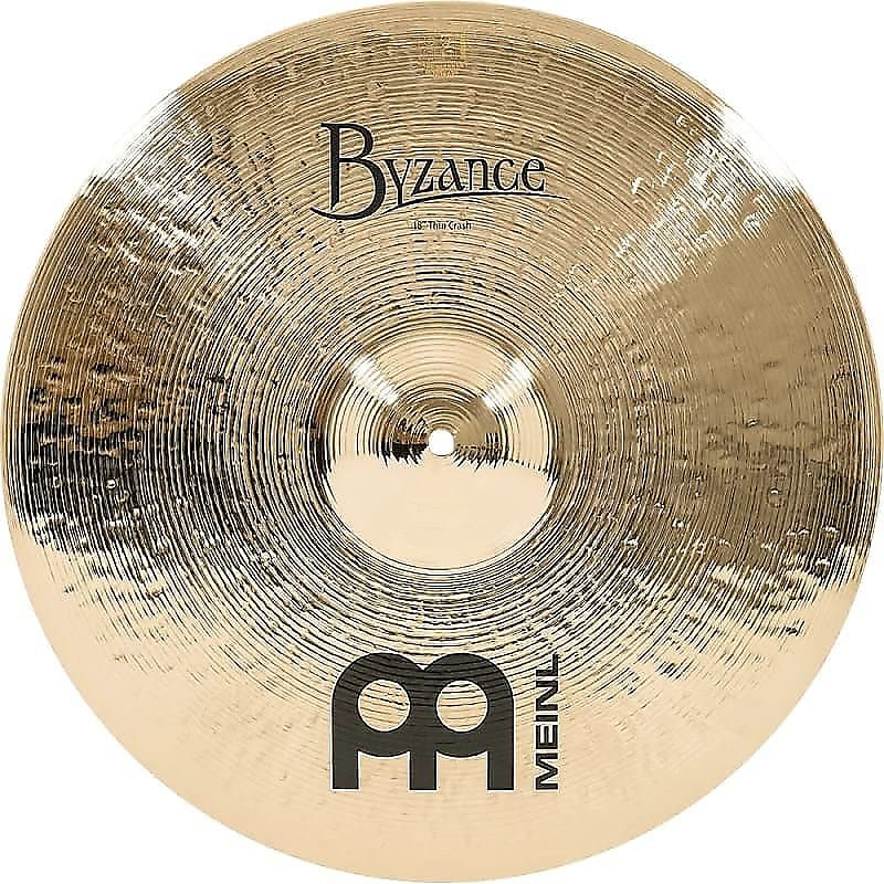 Meinl Byzance Brilliant B18TC-B 18" Thin Crash Cymbal (w/ Video Demo) image 1