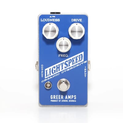 Greer Amps Lightspeed Organic Overdrive Guitar Effect Pedal image 1
