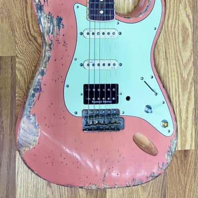 Heavy Relic Fender Stratocaster Build  - Pink - Dream Guitar image 2