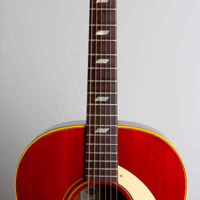 Epiphone  FT-79NT Texan Flat Top Acoustic Guitar (1970), ser. #901387, original grey chipboard case. image 8