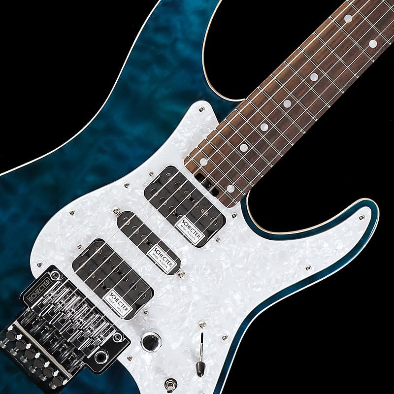 SCHECTER SD-2-24-AL (See-Thru Blue/Rosewood) -Made in Japan