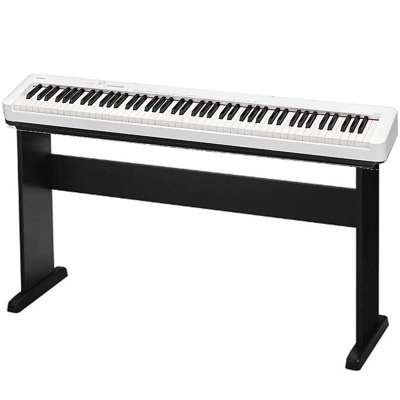 Casio CDP-S110 Digital Piano White w/ CS46P Wooden Stand image 1