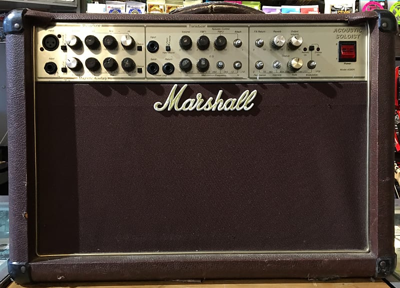 1994 Marshall Acoustic Soloist AS80R 80-Watt 2 x 10 Acoustic-Electric  Guitar Combo Amplifier