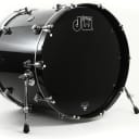 DW Performance Series Bass Drum - 18 x 22 inch  Ebony Stain Lacquer