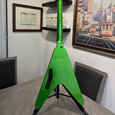 Gibson Dave Mustaine Signature "Rust in Peace" Flying V EXP 2022 - Present - Alien Tech Green image 14