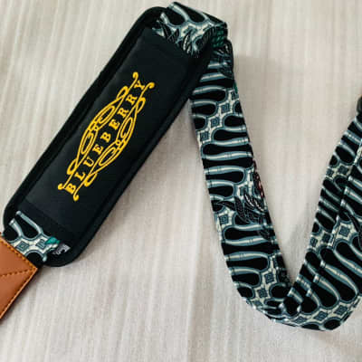 Manson Deluxe Leather Guitar Strap Gold | Reverb