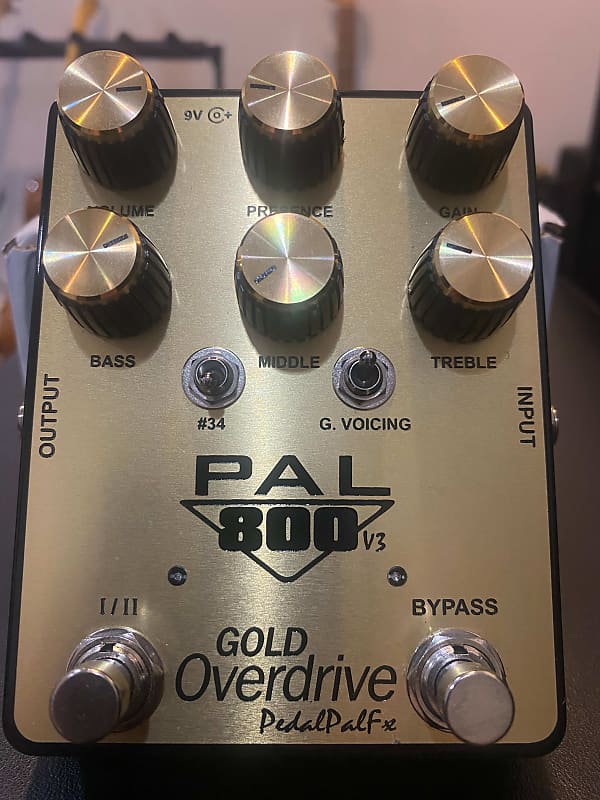 PedalPalFx PAL800-V3 GOLD Overdrive (2021 Model) 2021 Gold and