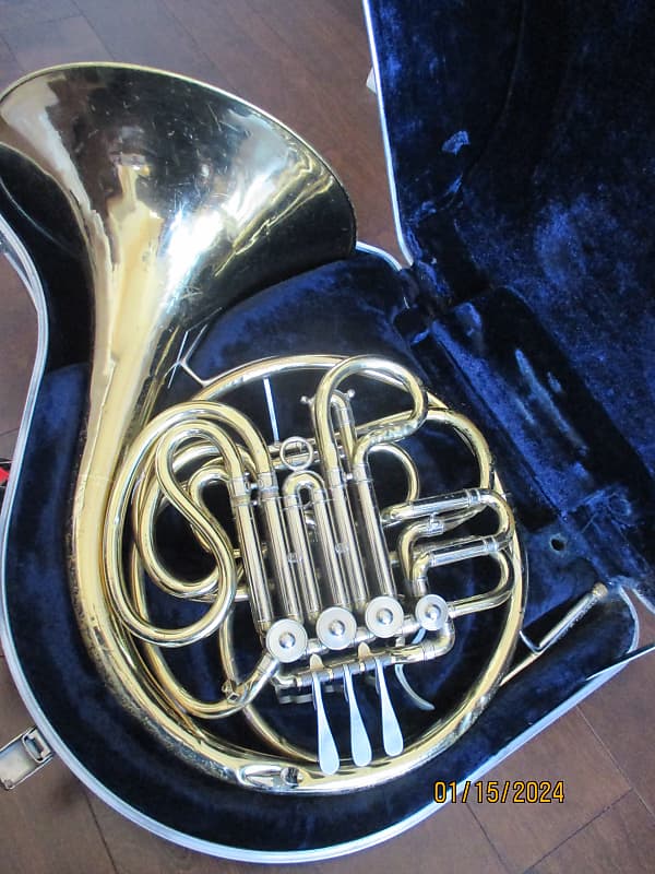 C. G. Conn 6D Double French horn. Made in USA Reverb