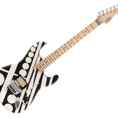 Used EVH Striped Satin Electric Guitar - Crop Circled for sale