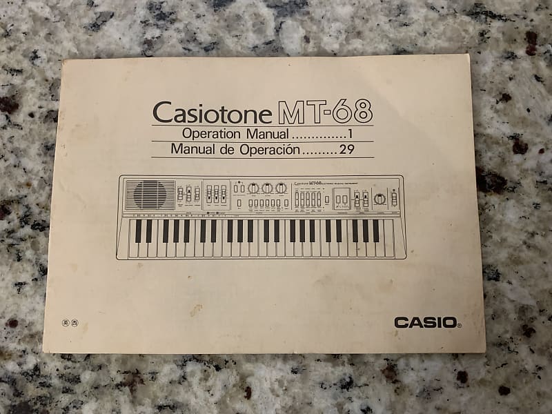 Casio MT-68 Manual image 1