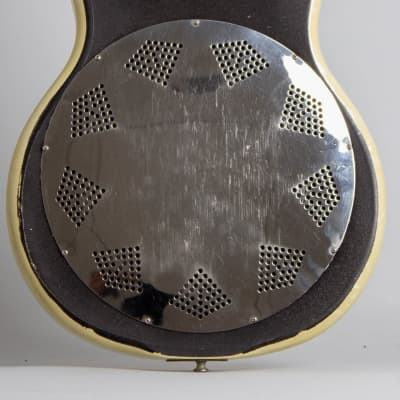 National  Reso-Phonic Model 1033 Hawaiian Resophonic Guitar (1956), ser. #X-58090, original brown hard shell case. image 4