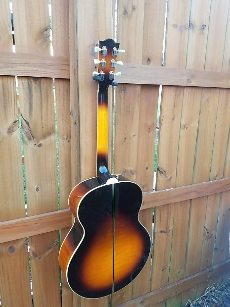 Tokai J 200 Style Flattop Acoustic Guitar Sunburst Great Player Sound With Case