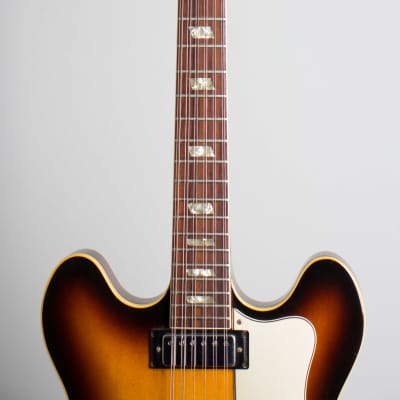Epiphone  E360TD-C12 Riviera 12 String Semi-Hollow Body Electric Guitar (1967), ser. #064579, black tolex hard shell case. image 8