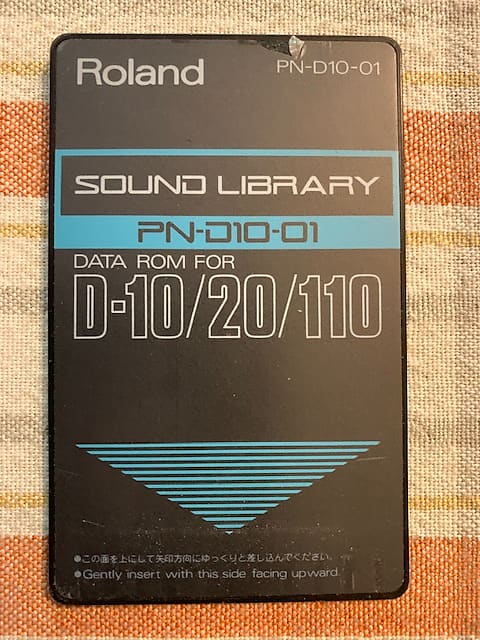 Roland PN-D10-01 Unique D-Sounds Sound Library card for D10,D20,D110