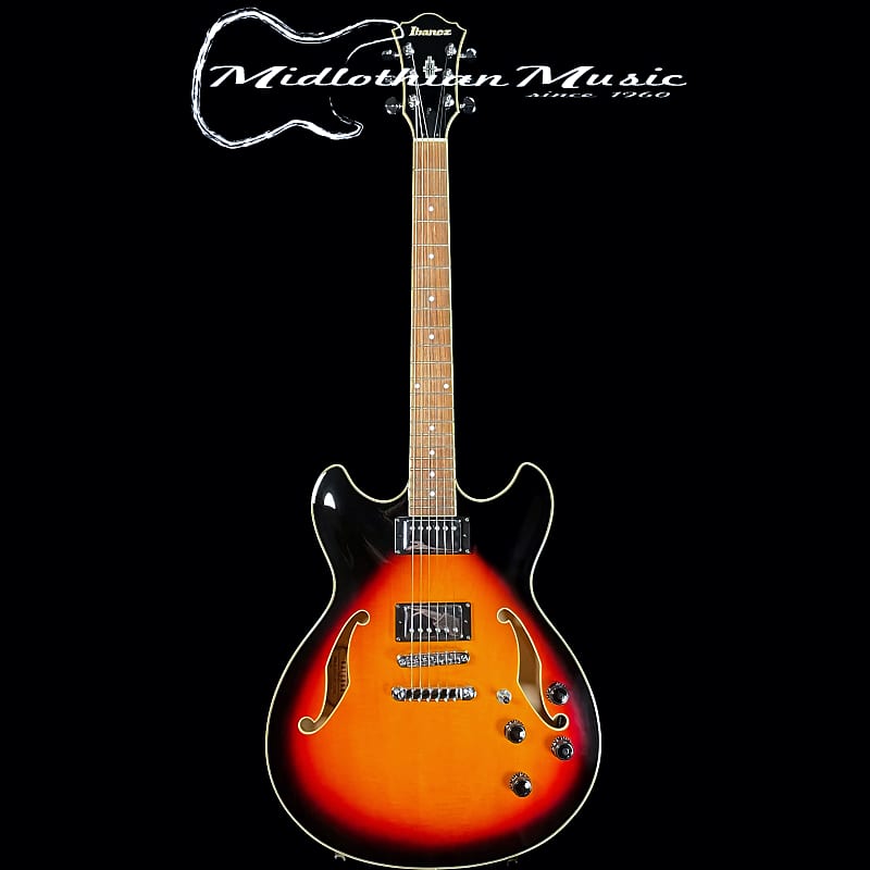 Ibanez AS73-BS - Semi Hollow Electric Guitar - Brown Sunburst Gloss Finish image 1