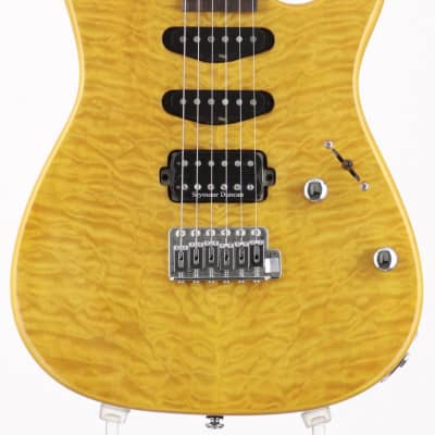 Y-man Guitar Workshop Dinky Stratocaster Type Zebrawood 中古