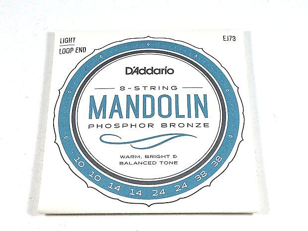 D'Addario Mandolin Strings  EJ73 (formerly J73)  Light  .010-.038 image 1