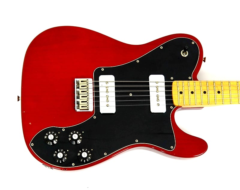 Fender 72 Telecaster Deluxe Black Dove 2009 Transparent Crimson