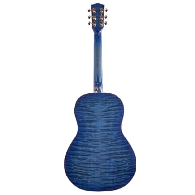 Bedell Seed to Song Parlor Acoustic Guitar - Quilt Maple and Adirondack Spruce - Sapphire - CHUCKSCLUSIVE - #822004 image 3