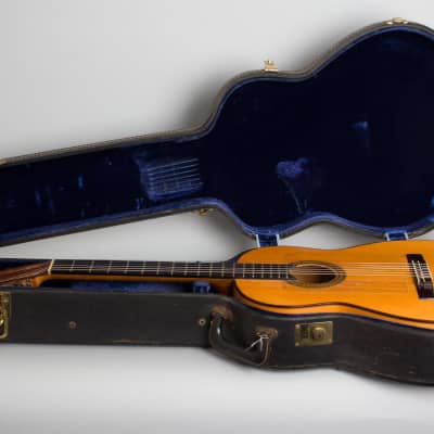 Manuel Contreras  Flamenco Guitar (1970s), period black hard shell case. image 10