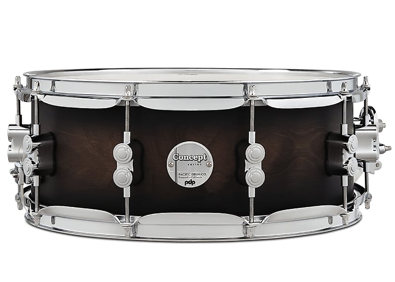 PDP 5.5x14 Maple Shell Snare Drum PDCM5514SSSCB - Satin Charcoal Burst  Lacquer