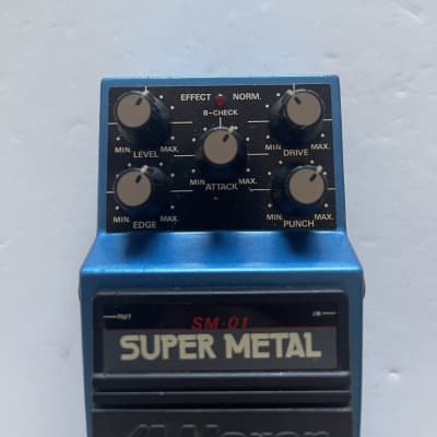 Maxon SM-01 Super Metal Distortion Rare Vintage Guitar