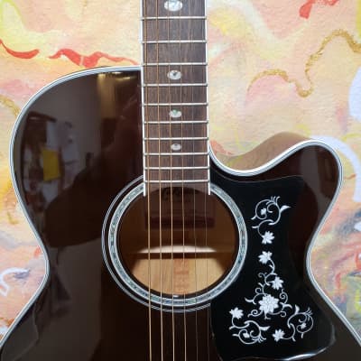 Takamine GN75CE TBK NEX Cutaway Acoustic/Electric Guitar Transparent Black (Floor Model) image 7