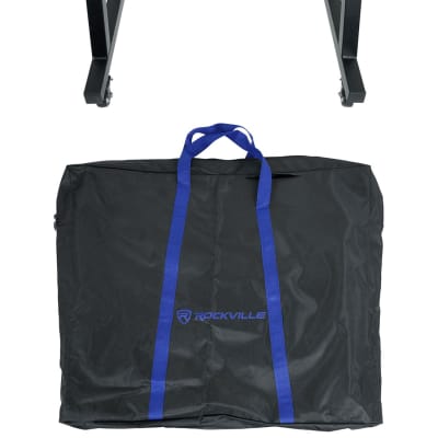 Rockville Z40W Z-Style Keyboard Stand+Wheels+Bag Fits Studiologic Sledge 2.0
