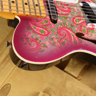 Fender Custom Shop Limited Edition Double Esquire Thinline Custom Relic Aged Pink Paisley image 9