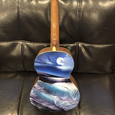 Kala Seascape Archtop  Hand painted image 4
