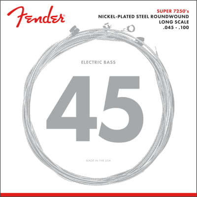 Fender 7250ML NPS Roundwound Bass Strings, Long-Scale MEDIUM LIGHT 45-100 image 7