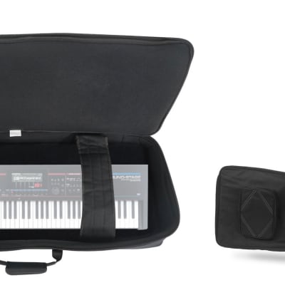 Rockville 76 Key Padded Durable Keyboard Gig Bag Case For ROLAND JUNO STAGE