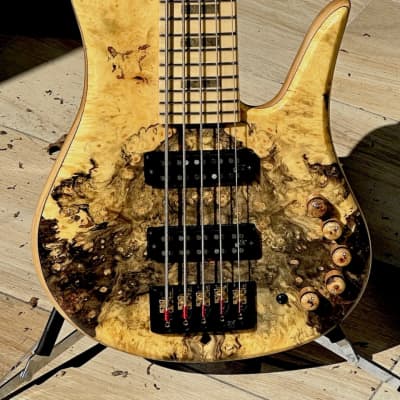 JCR Custom SC-5 5-string Bass 2021 - a killer boutique 5-string made in Spain with fabulous Spalted Maple ! image 1