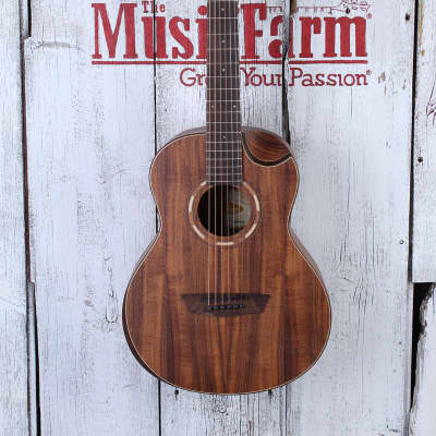 Washburn G-Mini 55 Koa Mini Grand Auditorium Acoustic Guitar with Gig Bag image 4