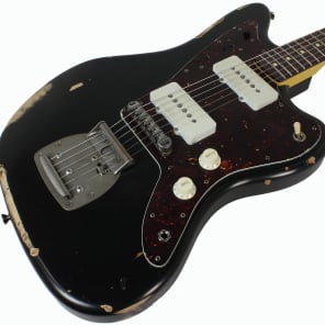 Nash JM-63 Jazzmaster Guitar, Black, Medium Aging | Reverb Canada