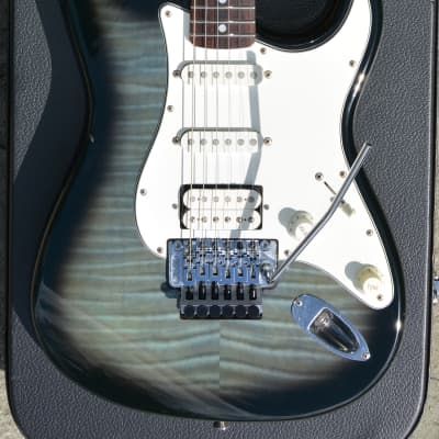 1993-1994 Fender Stratocaster HSS Foto Flame with Floyd Rose, Rosewood Fretboard, Made in Japan image 1