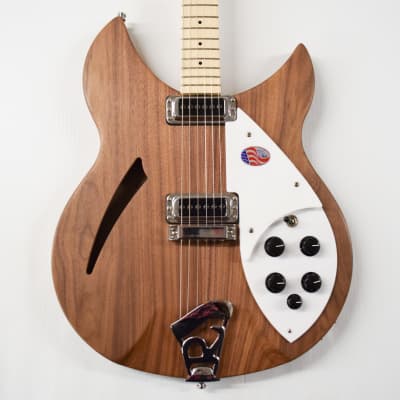 Rickenbacker 330W Thinline Semi-Hollow Electric Guitar - Walnut image 1