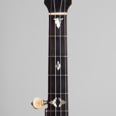 W. A. Cole  Eclipse 5 String Banjo,  c. 1892, ser. #256, black tolex hard shell case. image 5